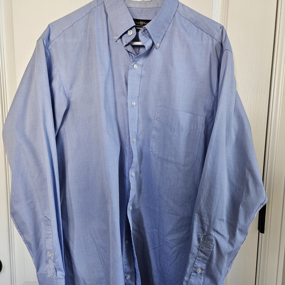 Men's Blue Button-Down Shirt